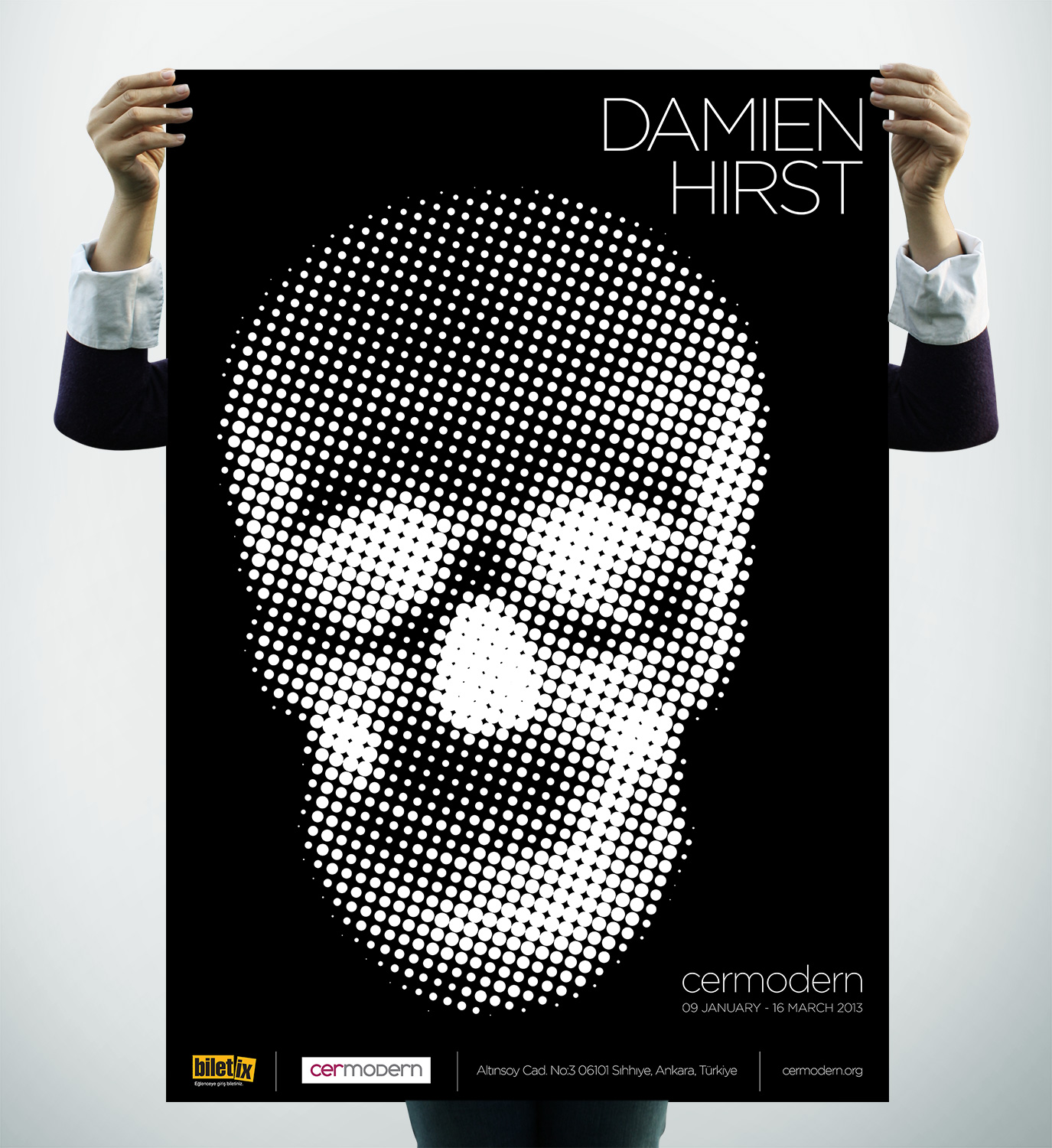 Damien Hirst exhibition poster Fatih Şentürk